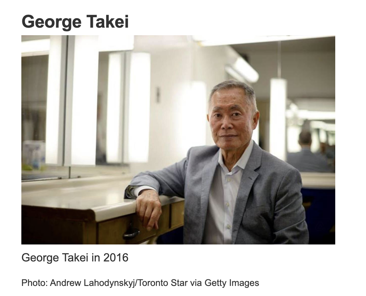 George Takei – Asian Pacific American Heritage Month